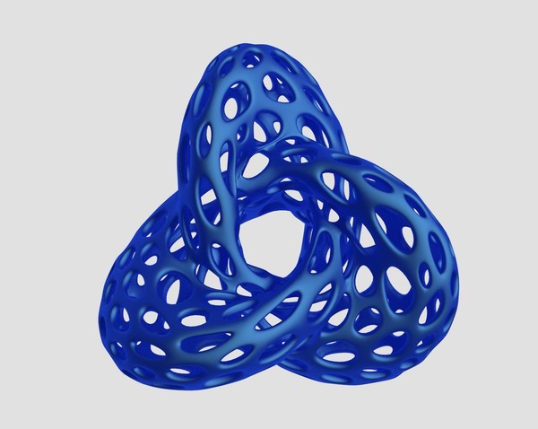 Medium Math Shape - Voronoi Style 3D Printing 23752