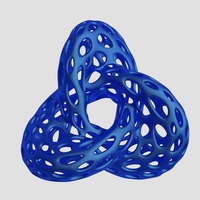 Small Math Shape - Voronoi Style 3D Printing 23752
