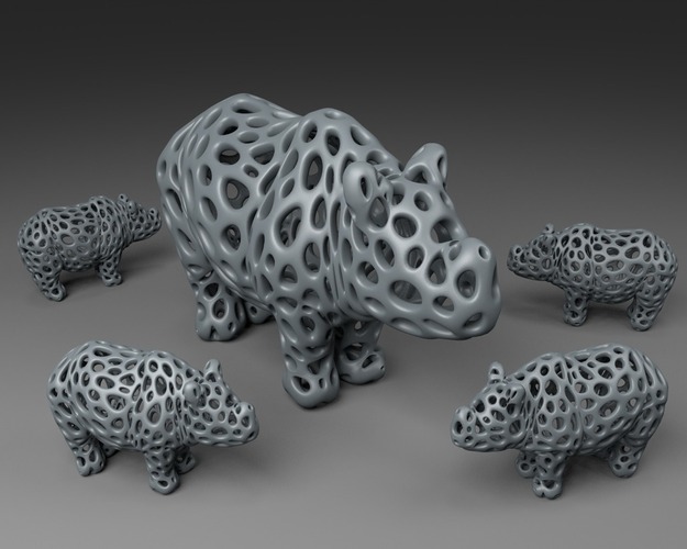 Rhino - Voronoi Style 3D Print 23759
