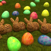 Stanford Bunny - Voronoi Style - Thumbnail 2