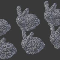 Stanford Bunny - Voronoi Style - Thumbnail 4