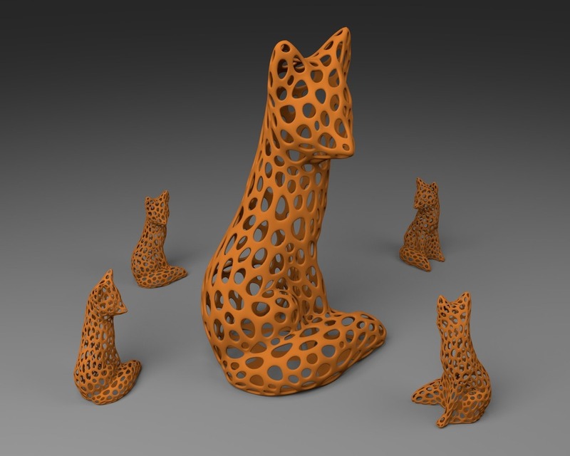 Fox - Voronoi Style