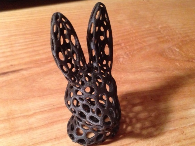 Bunny Head - Voronoi Style 3D Print 23768