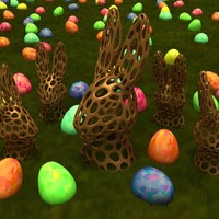 Bunny Head - Voronoi Style - Thumbnail 3