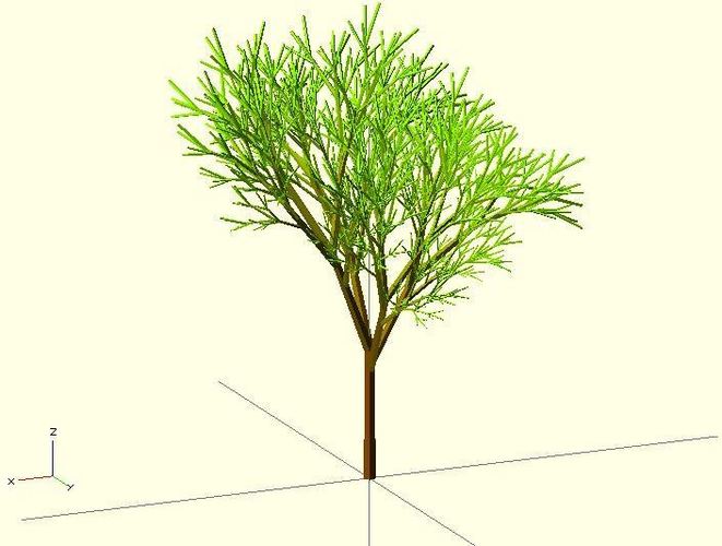 Truly recursive and random Tree (Not just pseudo recursive) 3D Print 23776