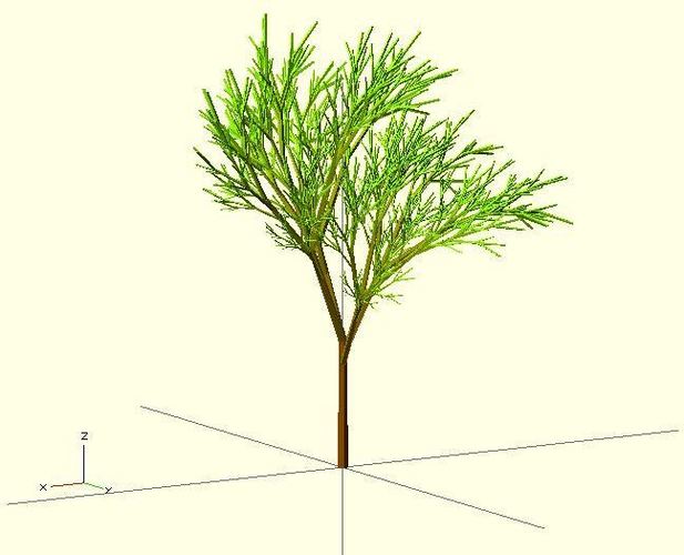 Truly recursive and random Tree (Not just pseudo recursive) 3D Print 23777