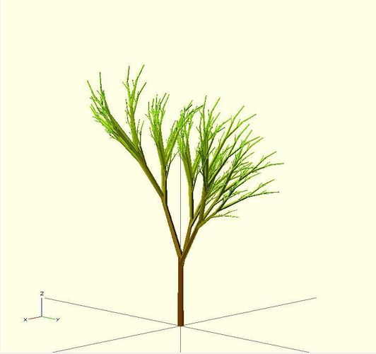 Truly recursive and random Tree (Not just pseudo recursive) 3D Print 23780