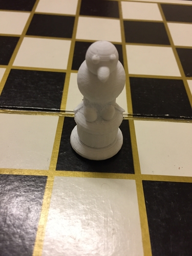 Chicken Chess set 3D Print 237803