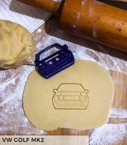 Volkswagen Golf Mk2 cookie cutter 3D Print 237835