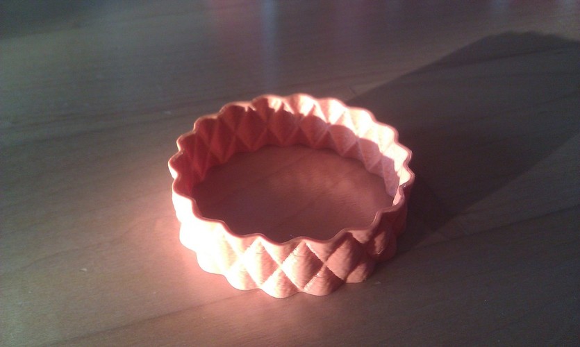 BumpBangle - rotated and solidified 3D Print 23790