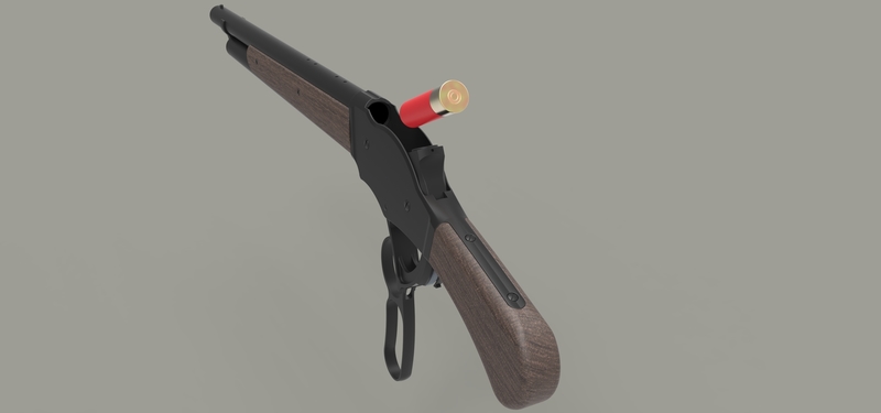 Winchester Model 1887 - Pinshape