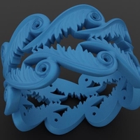 Baroque Ring Hearts Wings - Thumbnail 4