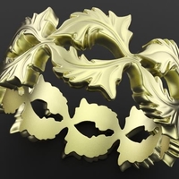 Baroque Ring Leaves - Thumbnail 4