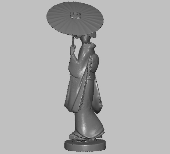 Geicha Japanese original ivory miniature figurine 3D Print 237969