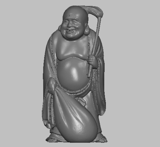 Smiling Buddha original japanese ivory figurine miniature