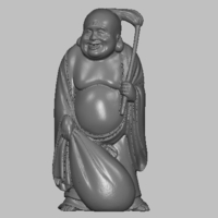 Small Smiling Buddha original japanese ivory figurine miniature 3D Printing 237980