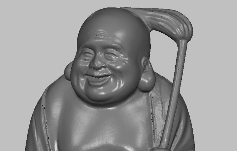 Smiling Buddha original japanese ivory figurine miniature 3D Print 237981