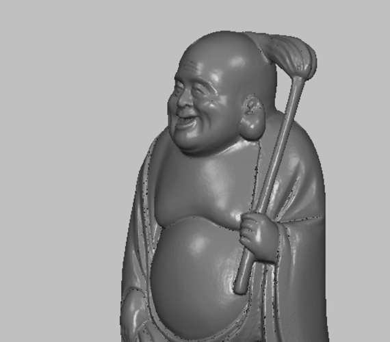 Smiling Buddha original japanese ivory figurine miniature 3D Print 237982