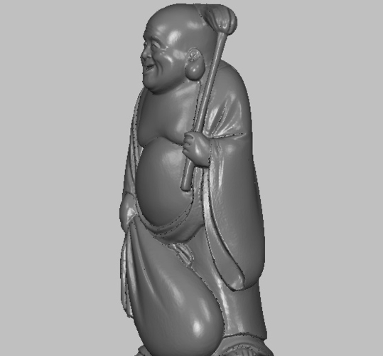 Smiling Buddha original japanese ivory figurine miniature 3D Print 237985