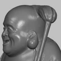 Smiling Buddha original japanese ivory figurine miniature - Thumbnail 7
