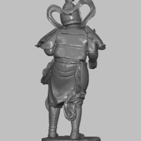 Japanese Samurai Ivory original miniature 19th Century - Thumbnail 7