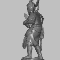 Japanese Samurai Ivory original miniature 19th Century - Thumbnail 8