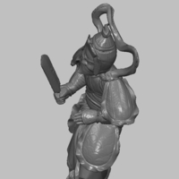 Japanese Samurai Ivory original miniature 19th Century - Thumbnail 13