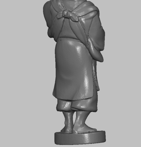 Japanese Monk Original 19th century ivory figurine miniature 3D Print 238008