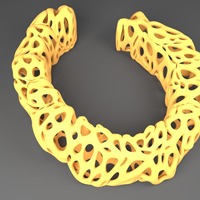 Small Esculation Bracelet - Voronoi Style 3D Printing 23801