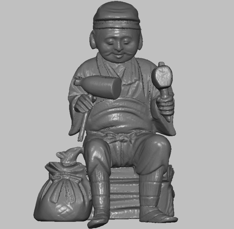 Japanese Carpenter Original Ivory miniature figurine