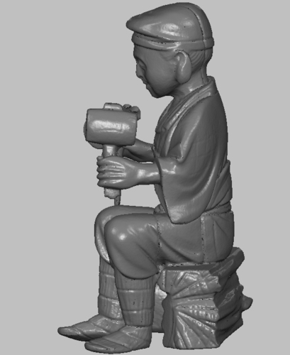 Japanese Carpenter Original Ivory miniature figurine 3D Print 238036