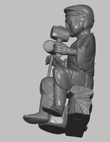 Japanese Carpenter Original Ivory miniature figurine 3D Print 238043