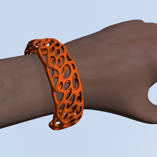 Voronoi Bracelet 3D Print 23805