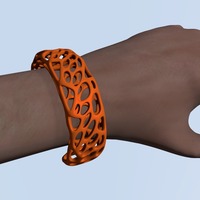 Small Voronoi Bracelet 3D Printing 23805