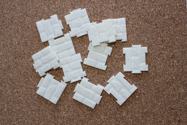 Jigsaw "The wall" (12 pieces) 3D Print 238053