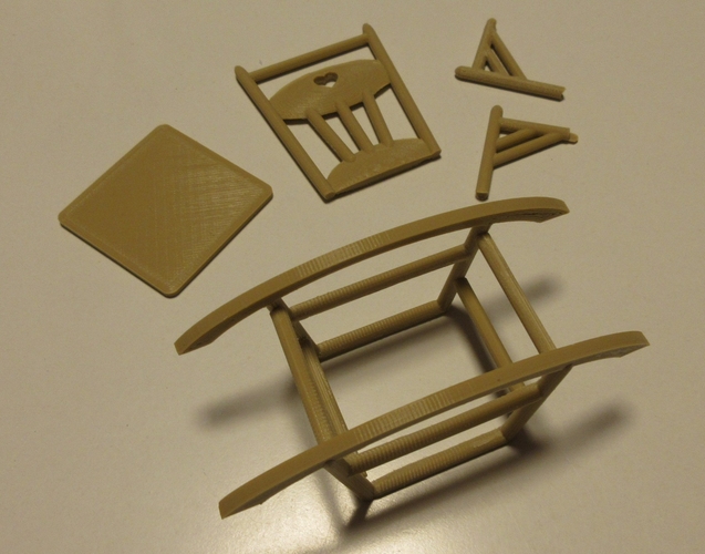 Rocking chair 1:12 3D Print 238080