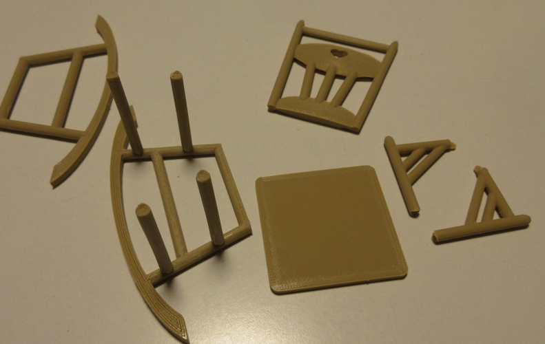 Rocking chair 1:12 3D Print 238087