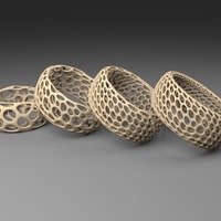 Small Bracelet - Voronoi Style 3D Printing 23812