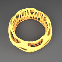 Beautiful Chunky Bracelet - Voronoi Style - Thumbnail 2