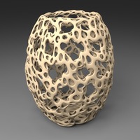 Small Eggoid Vase - Voronoi Style 3D Printing 23822