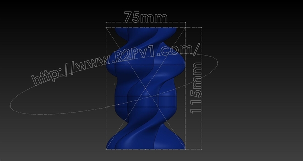 Vase #479 "Twisted Sister" 