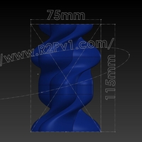 Vase #479 "Twisted Sister"  - Thumbnail 1