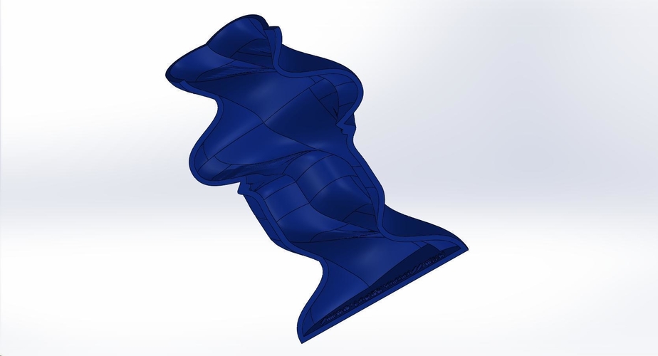 Vase #479 "Twisted Sister"  3D Print 238326