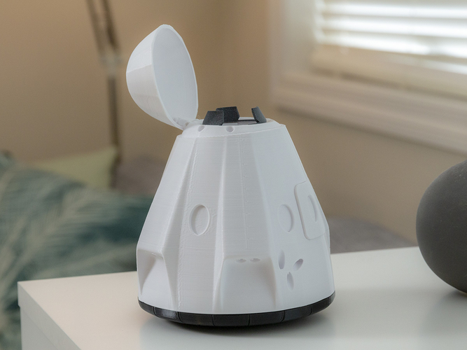 SpaceX Dragon 2 Crew Capsule     (updated; more STLs) 3D Print 238381