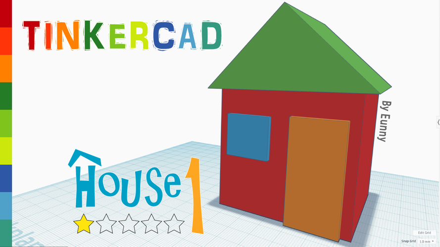 House Level 1 with Tinkercad 3D Print 238395
