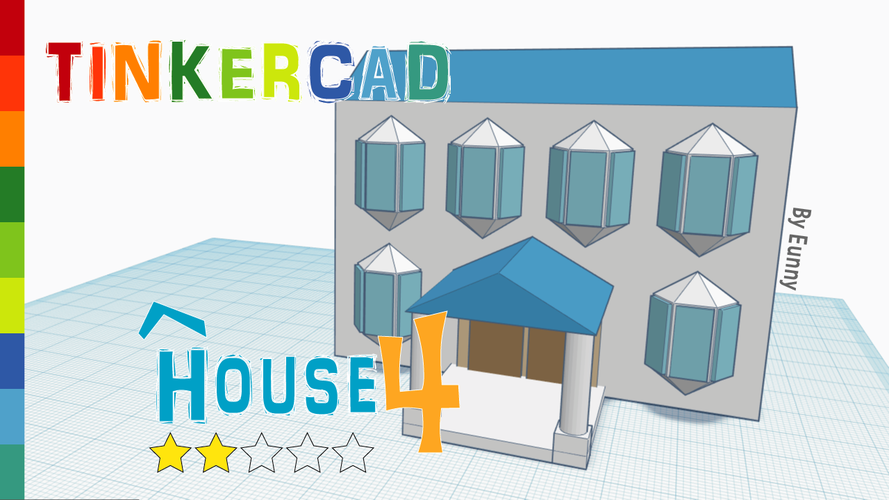 House Level 4 with Tinkercad 3D Print 238406