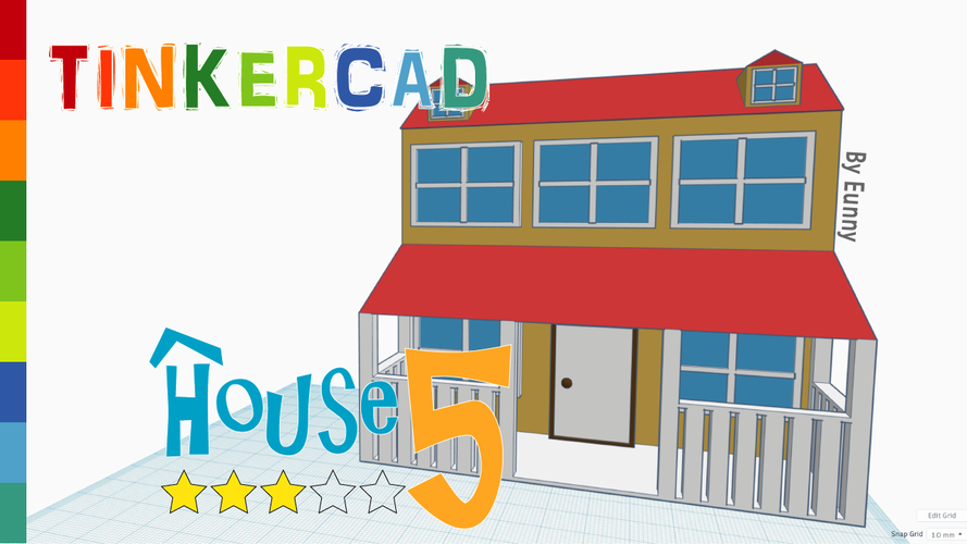 3d Printed House Level 5 With Tinkercad By Eunny Pinshape