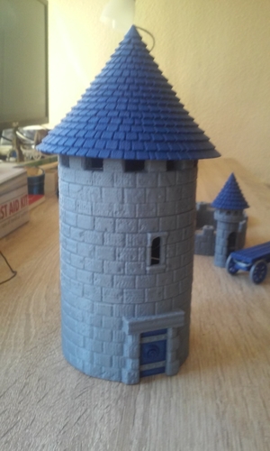 Modular Watchtower - WarGames - Scenary - UPDATE 3 3D Print 238435