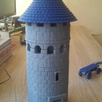 Small Modular Watchtower - WarGames - Scenary - UPDATE 3 3D Printing 238439