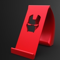 Small IRONMAN Phone Holder  3D Printing 238444